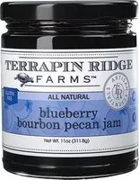 Mängden socker i Farms blueberry bourbon pecan jam