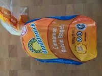 Mängden socker i Gluten Free Cinnamon Raisin Bagel