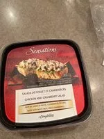 Mängden socker i Sensations salade de poulet et canneberges