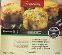 Mängden socker i Creamy Broccoli mini potato gratin