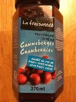 Mängden socker i Tartinade (canneberges Sans Sucre)