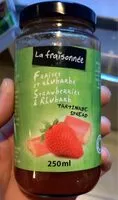 Mängden socker i Confiture fraises et rhubarbe