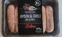 Mängden socker i Saucisses jambon & érable