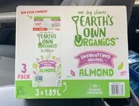 Mängden socker i Organic Unsweetned Almond