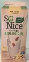 Mängden socker i So nice organic almond vanilla
