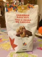 Mängden socker i Noix à l'érable du canada