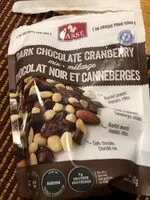 Mängden socker i Mélange de noix chocolat noir et canneberges