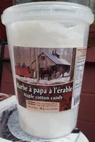 Mängden socker i Barbe à papa à l'érable