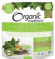 Mängden socker i Matcha latte with probiotics and vanilla