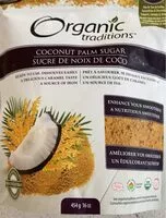 Mängden socker i Sucre de noix coco