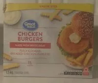Mängden socker i Fully Cooked Chicken Burgers