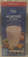 Mängden socker i Original Almond Beverage