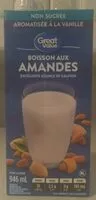 Mängden socker i Unsweetened Vanilla Almond Beverage