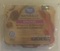 Mängden socker i Original Naturally Pepperoni Sticks