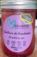 Mängden socker i Confiture de framboises