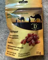 Mängden socker i Dattes dénoyautées