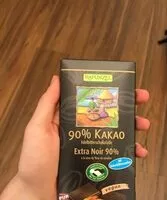 Mängden socker i Extra noir 90%