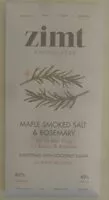 Mängden socker i 80% Cacao Maple Smoked Salt & Rosemary Dark Chocolate Bar Sweetened with Coconut Sugar