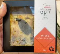 Mängden socker i Quiche épinard et chèvre