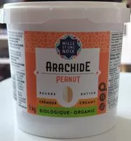 Mängden socker i Beurre d'arachide crémeux biologique