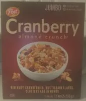 Mängden socker i Cranberry Almond Crunch
