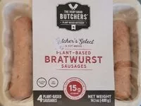 Mängden socker i Plant-Based Bratwurst Sausages