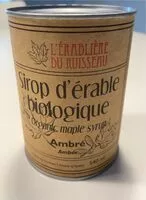 Mängden socker i Sirop d’érable