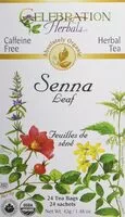 Mängden socker i Senna leaf tea organic bag