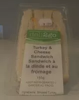 Mängden socker i Turkey & Cheese Sandwich