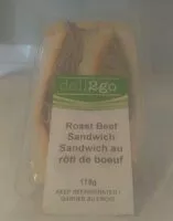 Mängden socker i Roast Beef Sandwich