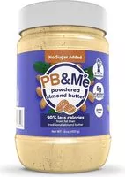 Mängden socker i Powdered almond butter