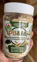Mängden socker i PB&Me powdered peanut butter