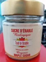 Mängden socker i Sucre d'érable