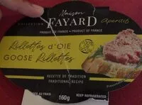 Mängden socker i Rillettes d’oie