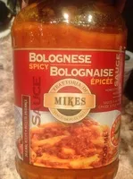 Mängden socker i Sauce bolognaise