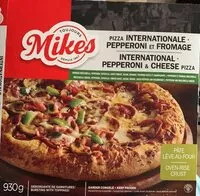 Mängden socker i International and Pepperoni and cheese pizza