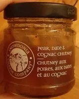 Mängden socker i Chutney aux poires, aux dates et au cognac