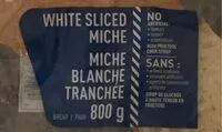 Mängden socker i White sliced miche