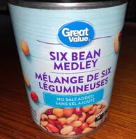 Mängden socker i Great Value Six Bean Medley