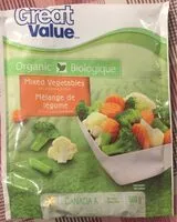 Mängden socker i Organic Mixed Vegetables