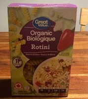 Mängden socker i Organic rotini