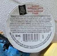 Mängden socker i Sauce Bbq fumée