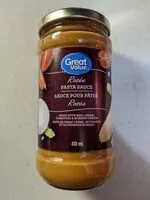 Mängden socker i Great Value Rosée Pasta Sauce