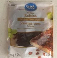 Mängden socker i Raisins