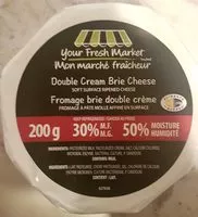Mängden socker i Fromage brie double crème