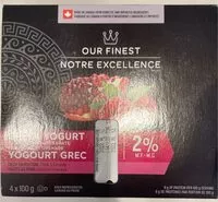 Mängden socker i Greek Yogurt Raspberry Pomegranate