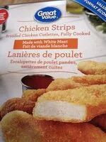 Mängden socker i Lanière de poulet