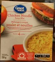 Mängden socker i Mélange à soupe poulet et nouilles