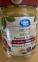 Mängden socker i Peanut Butter (Natural & Crunchy)