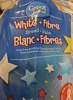 Mängden socker i White + Fibre Bread